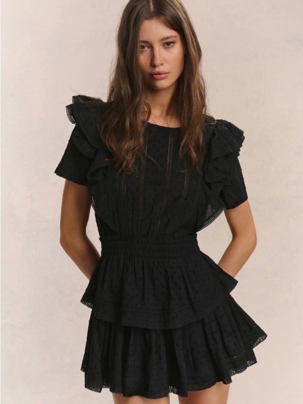 LoveShackFancy Natasha Heritage Mini Dress